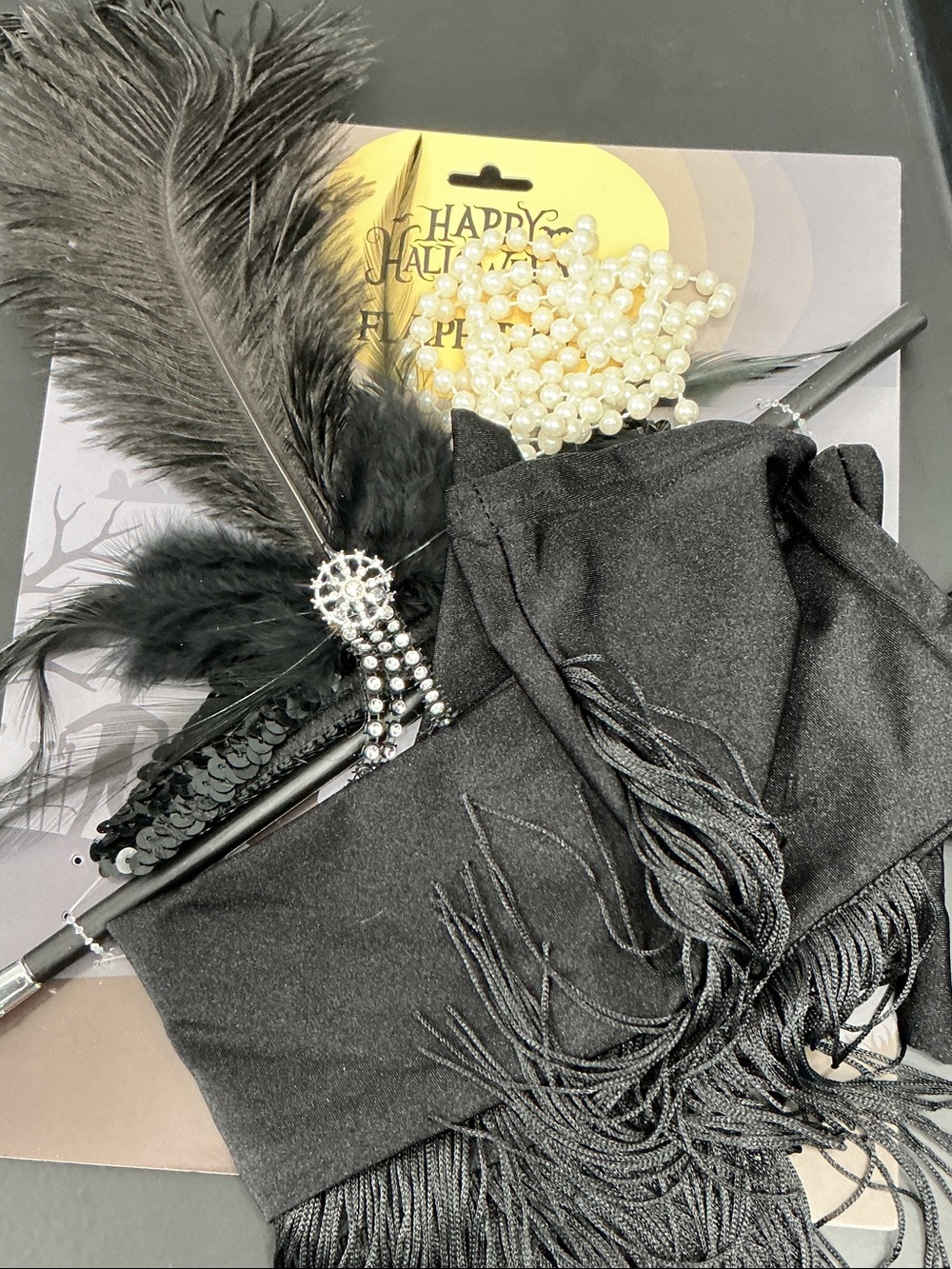 Halloween Flapper Accessory Kit 4 pieces NWT